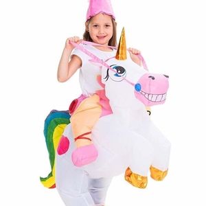 Unicorn Princess Costume Inflatable dress up kids small 6 7 8 9 yr old New!
